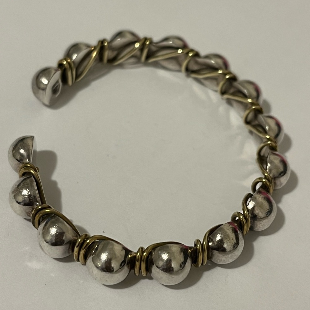 Silpada Sterling Silver/Brass Beaded Bracelet